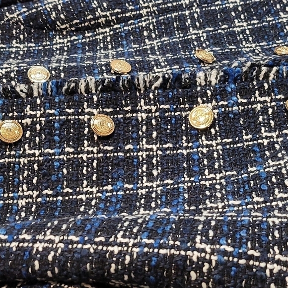 Calvin Klein Tweed  Cropped Jacket - Picture 3 of 9